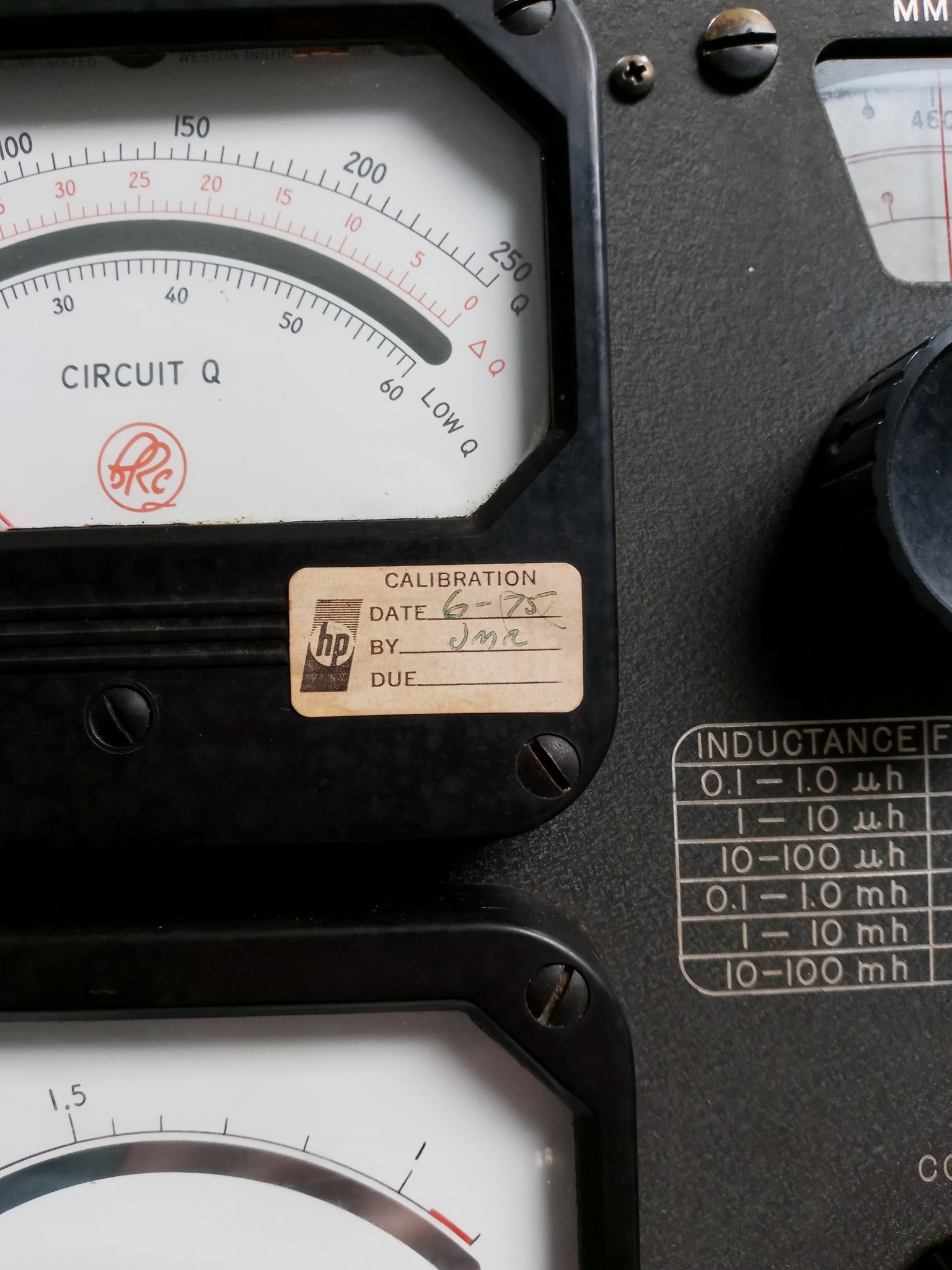 HP Q-meter design and engineering