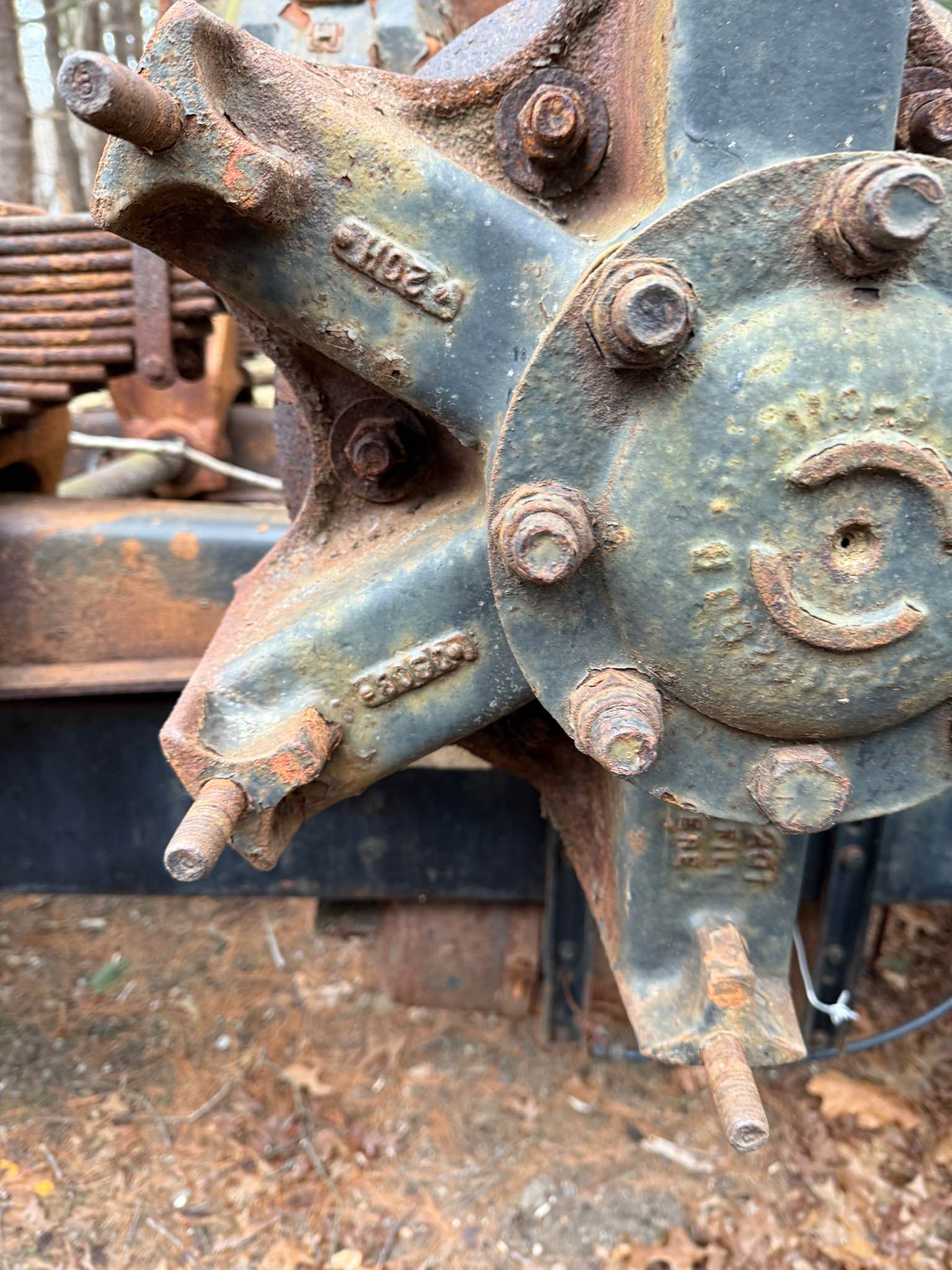 Hendrickson walking beam 46K rear end cut off suspension with full ...