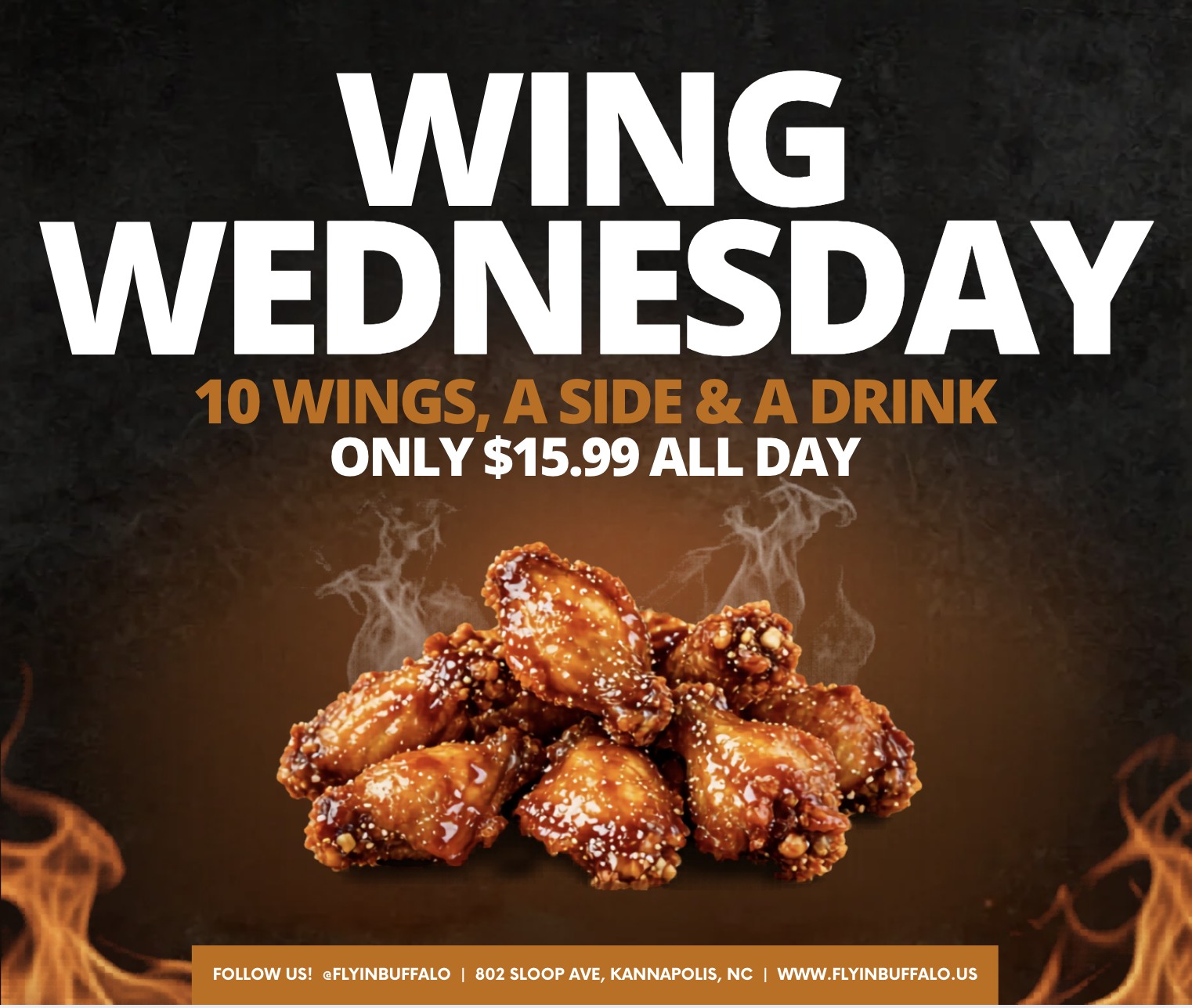 Holywings© ホーリーウィングス　N3セット10点 🔥 WING WEDNESDAY IS CALLING! 🔥 10 wings + a side + a drink for