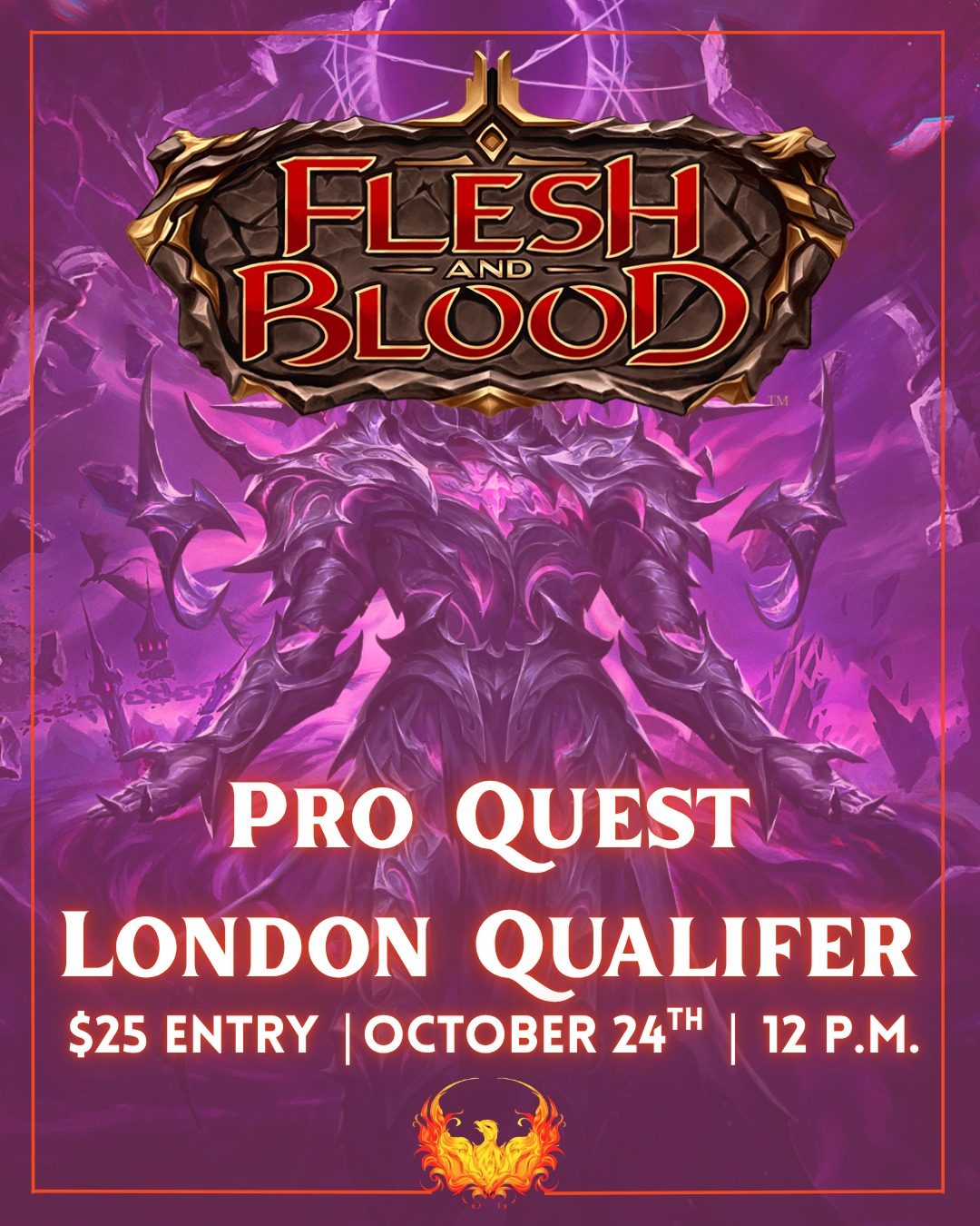 Flesh and Blood Pro Quest London qualifier October 2026