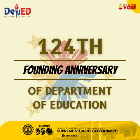 124th FOUNDING ANNIVERSARY OF THE DEPARTMENT OF EDUCATION The executive ...