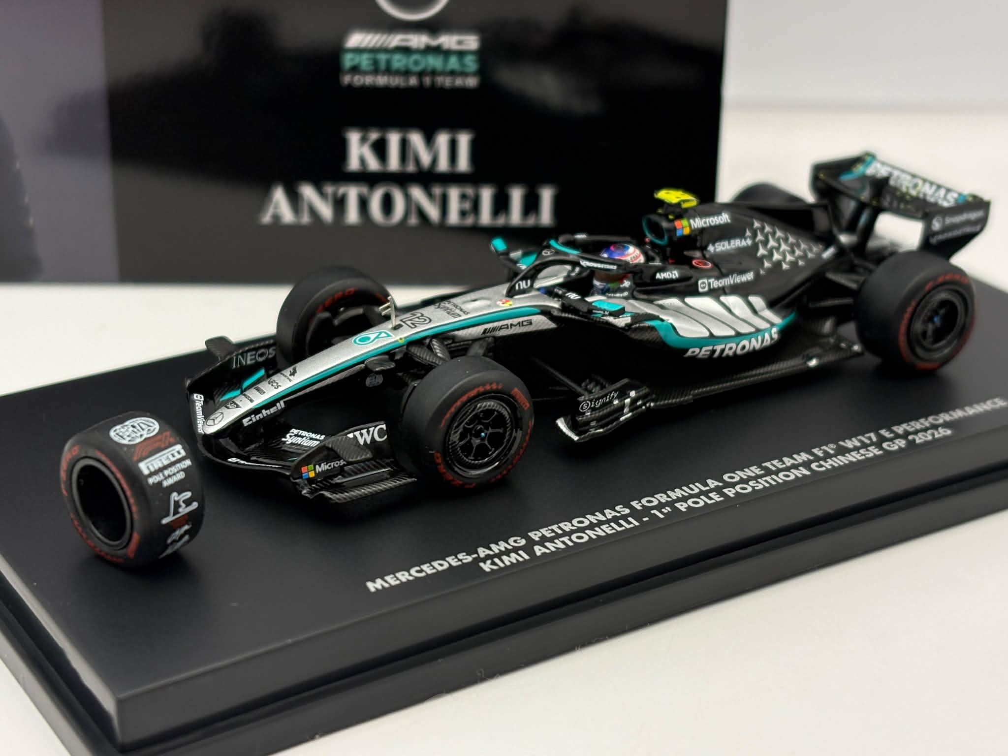Minichamps 1:64 scale 640260222 £25 Kimi Antonelli Mercedes W17