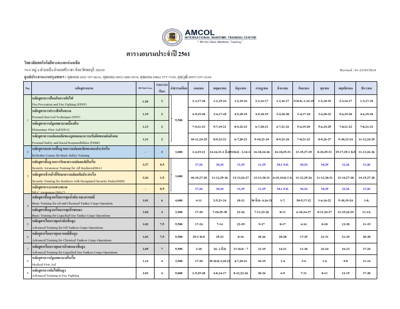 # Update #... - AMCOL International Maritime Training Centre | Facebook