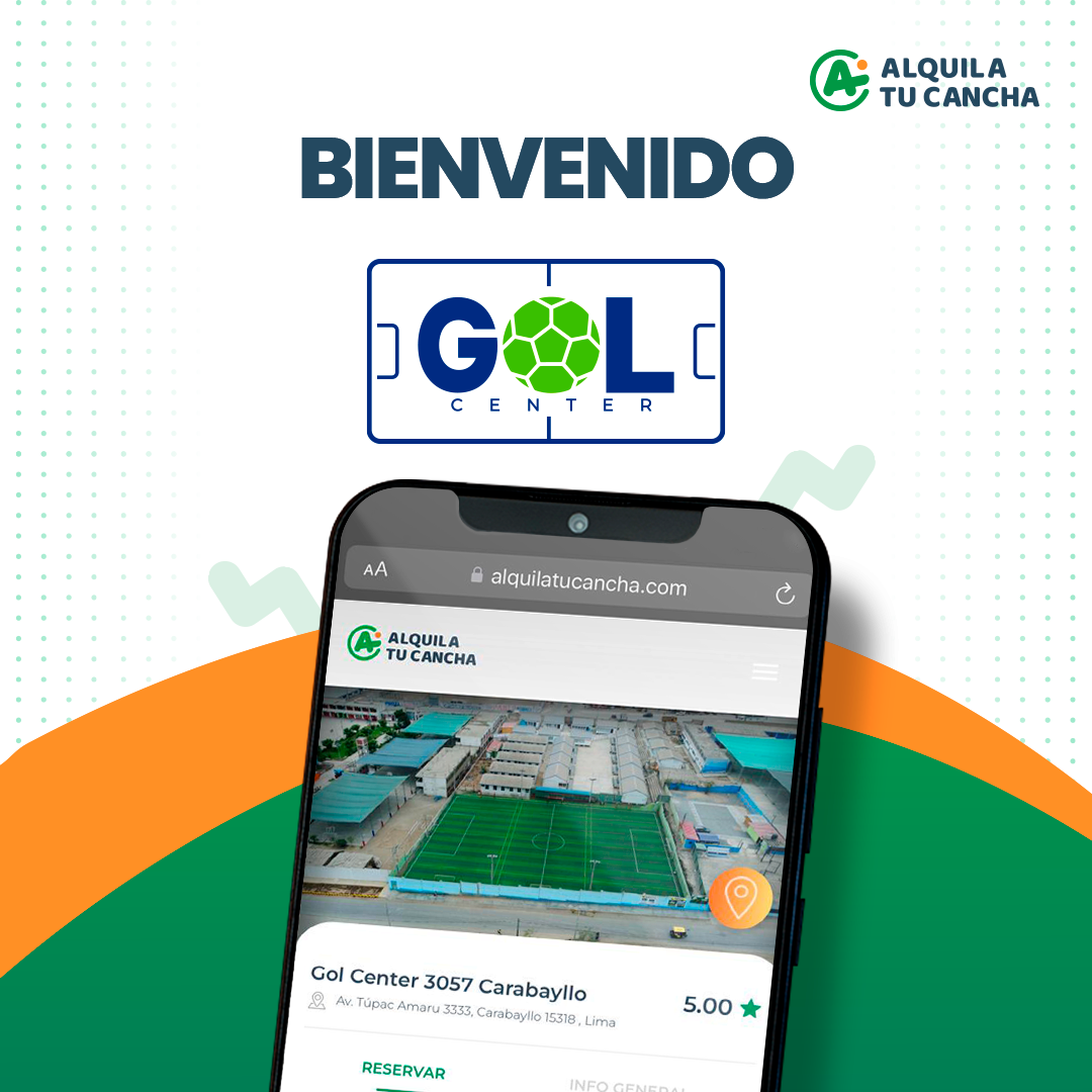 ¡@golcenter_pe se une al equipo... - Alquilá tu Cancha Perú