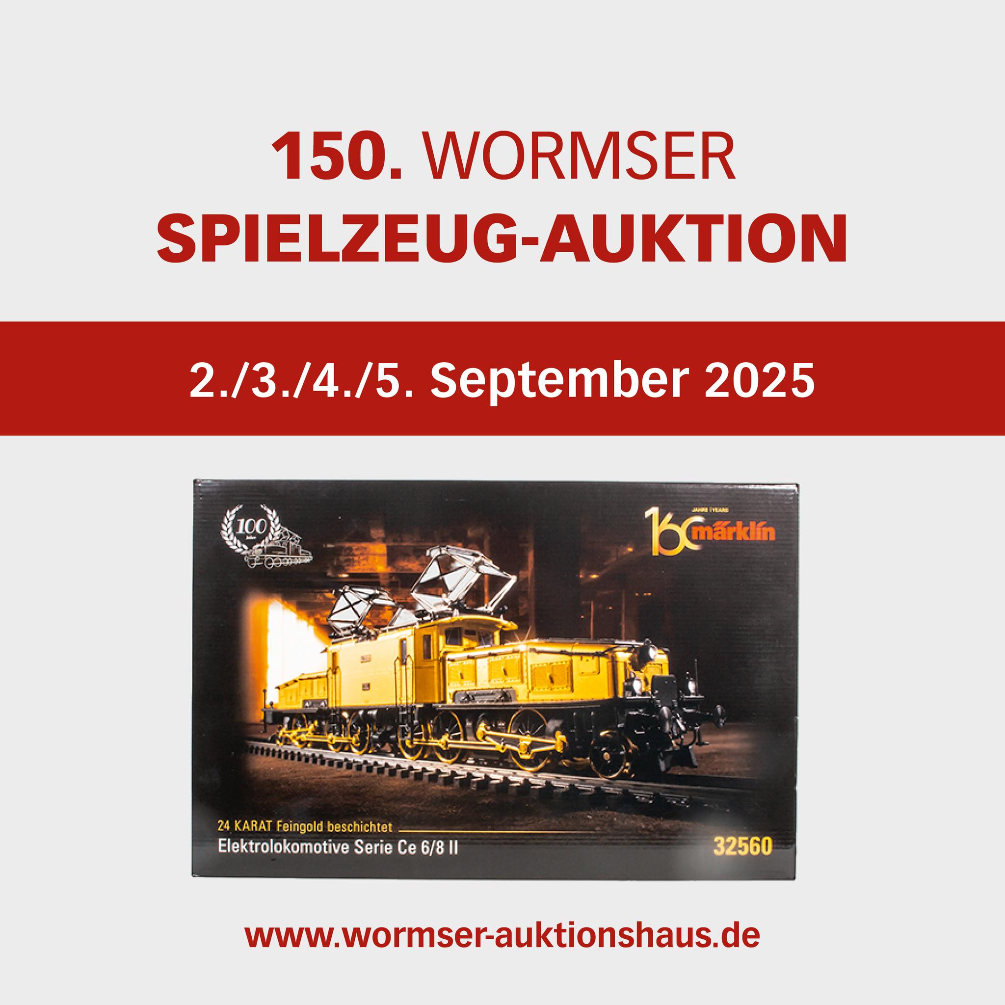 Auktionshaus_Worms - 150. Spielzeug-Auktion 🗓️ 2.–5. September 2025 📦
