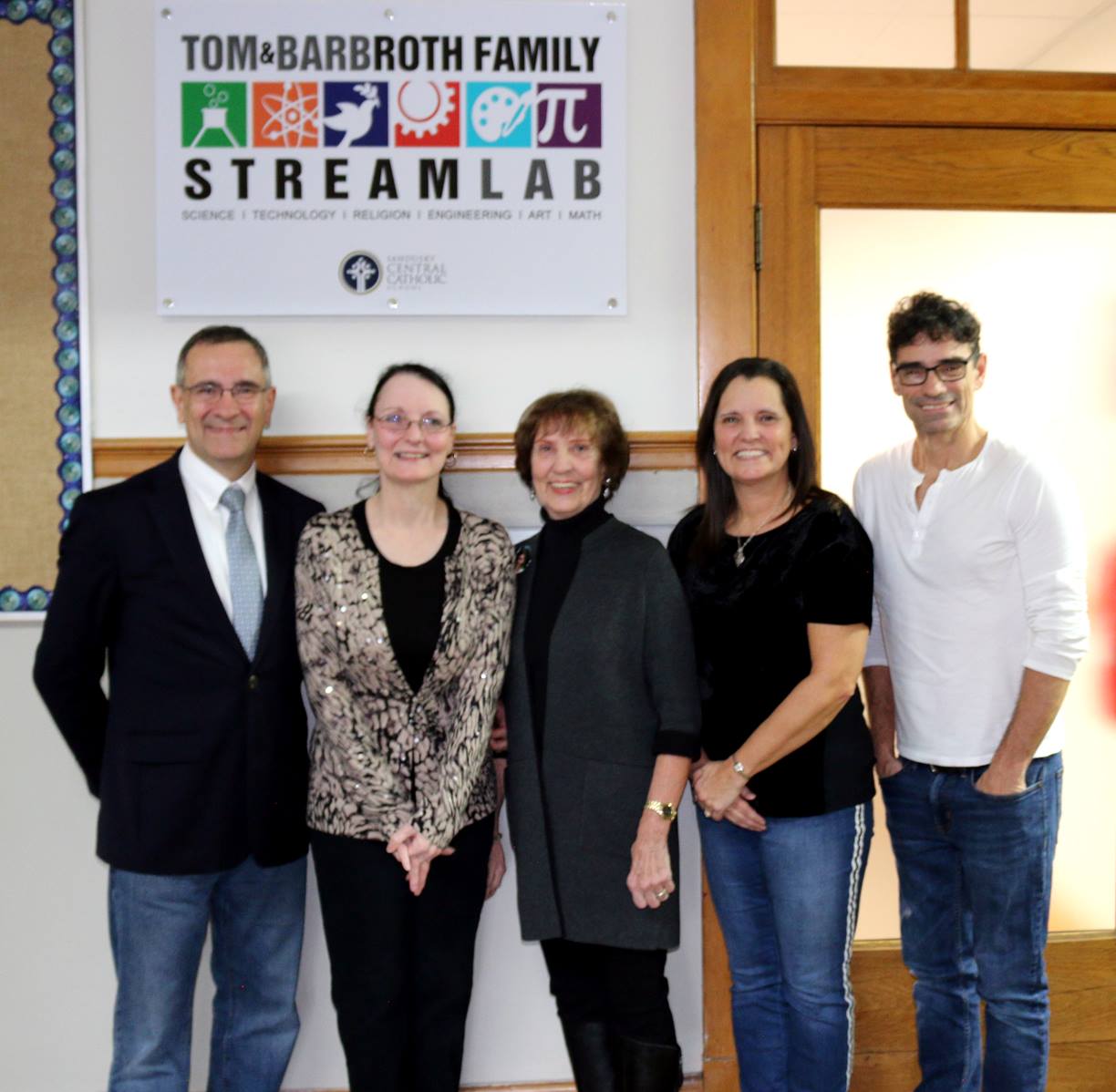 The blessing and dedication of the Barb and Tom Roth Family STREAM Lab ...