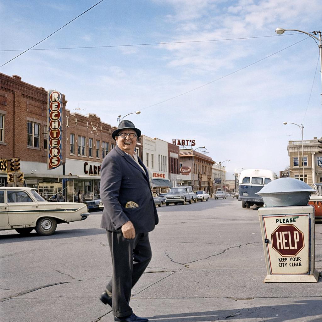 Neat 1960's uptown square . #history1853
