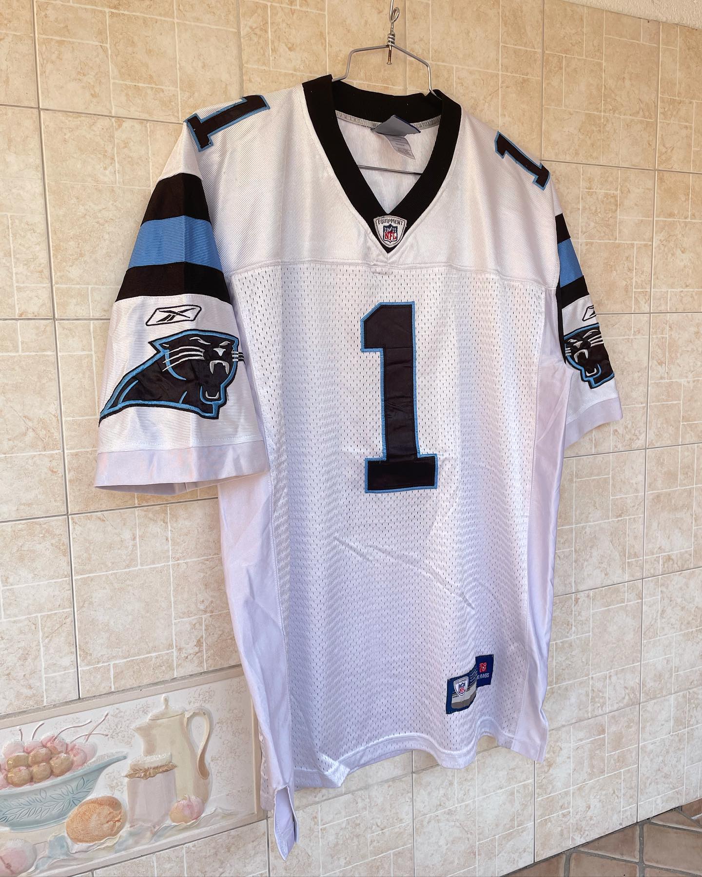 🔥 Maglia Reebok official NFL Carolina Panthers 🔥 Taglia: L #nfl