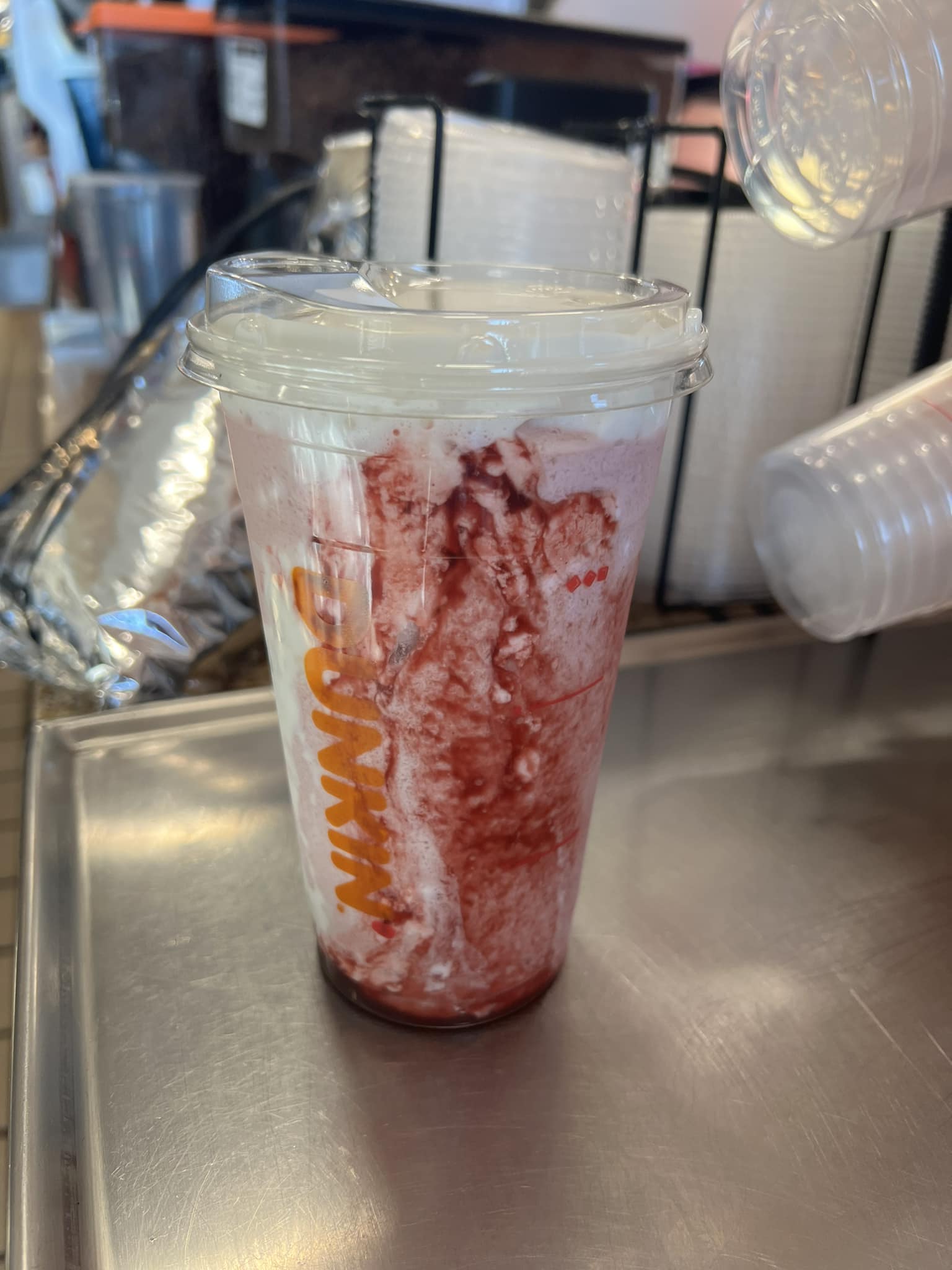 Dunkin Donuts Strawberry Coolatta Syrup with pump