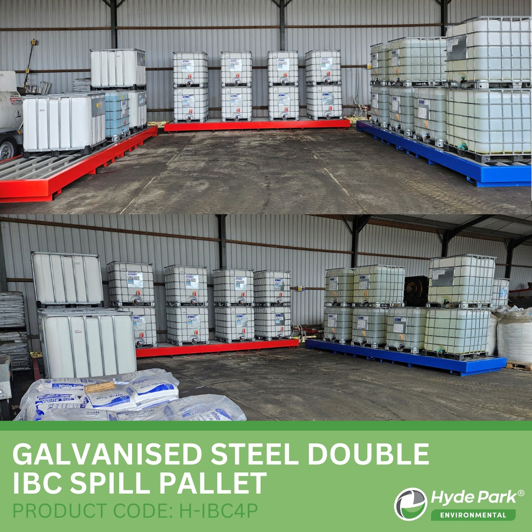 Hyde - Our Galvanised Steel Double IBC Spill Pallet is on-site at a ...