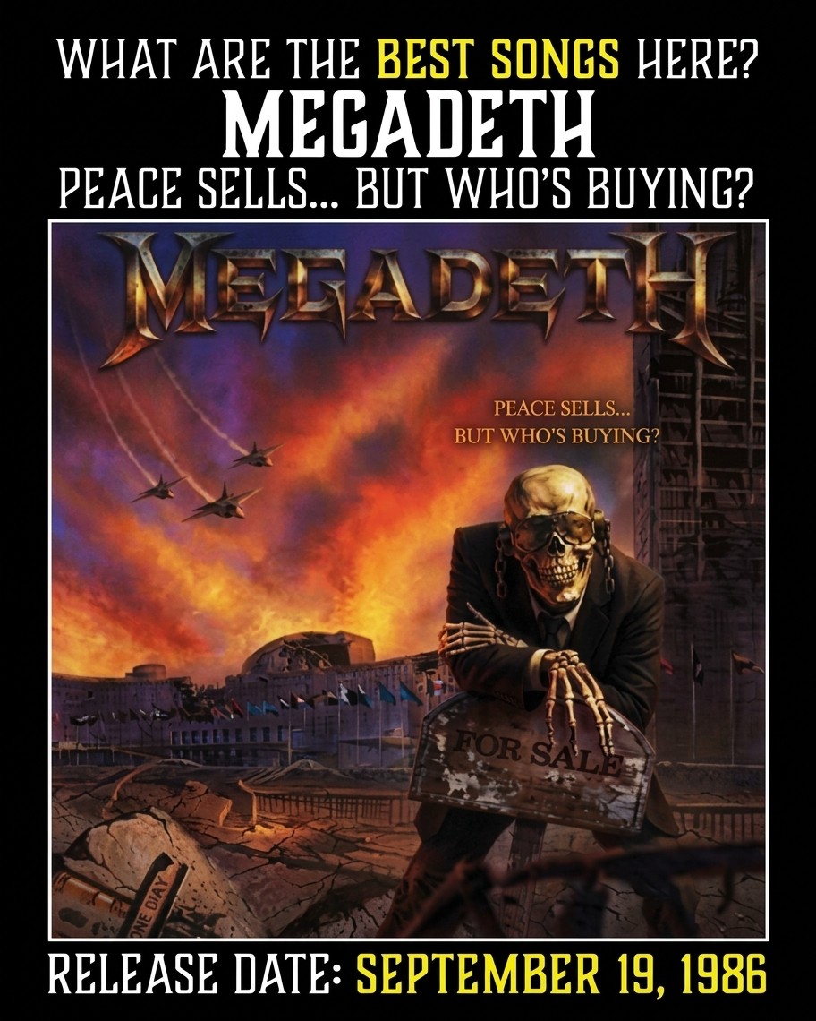 Megadeth announce 40th Anniversary Peace SellsBut Who's Buying