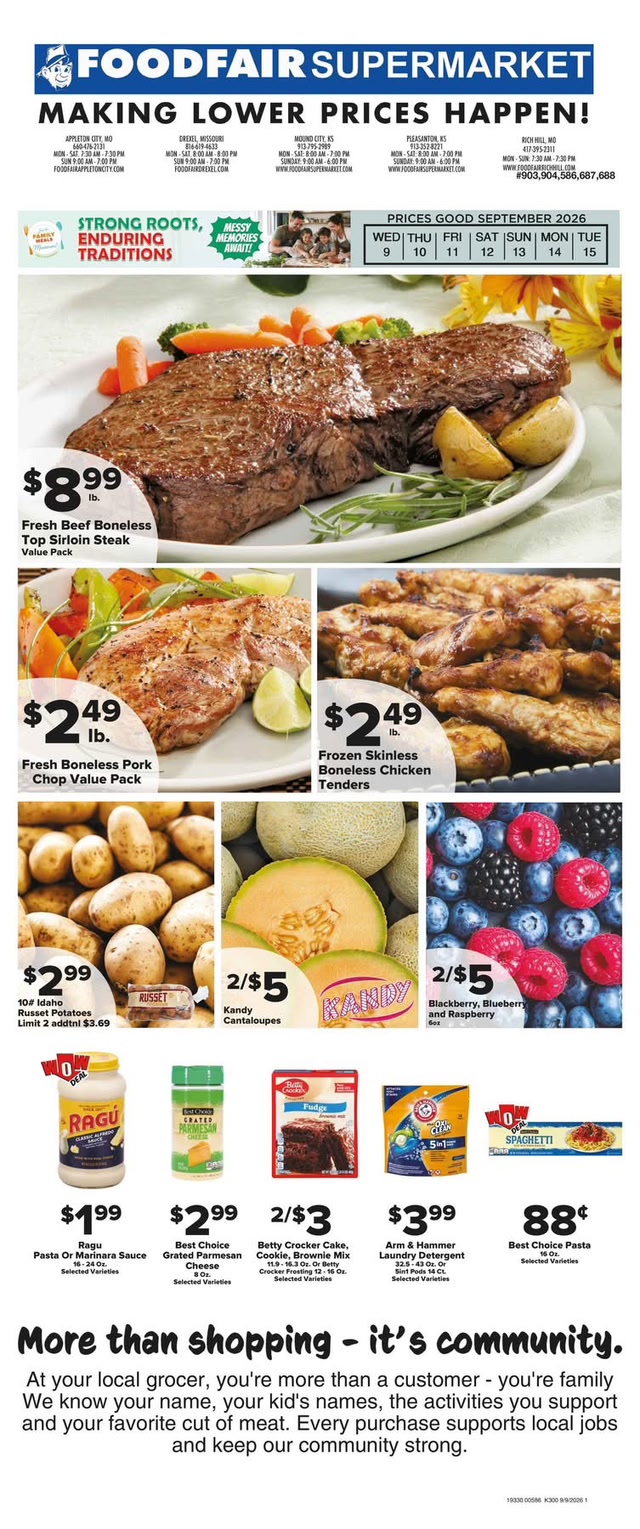 Weekly ad dates 9/9-9/15