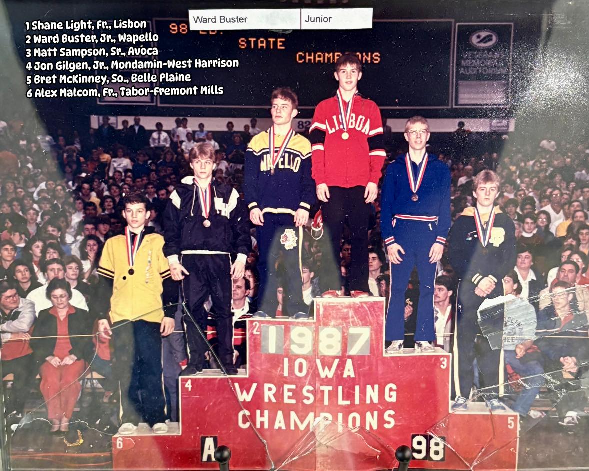 The Pin Doctors - 1987 Iowa HS State Wrestling Podium 1A...
