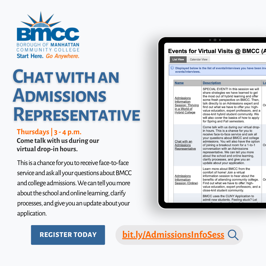 The... - Borough of Manhattan Community College Admissions