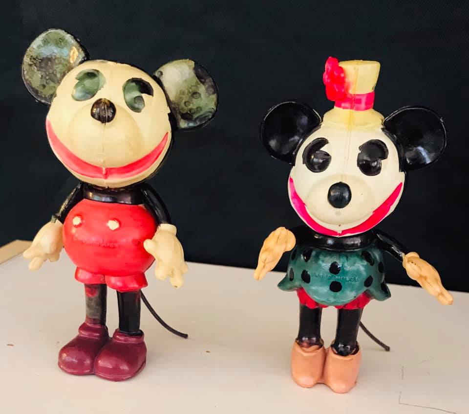 Disney◆コレクターモーションセルズ◆ヴィンテージミッキー&ミニー◆ Vintage Mickey and Minnie Mouse celluloid figures from 1920s-1930s