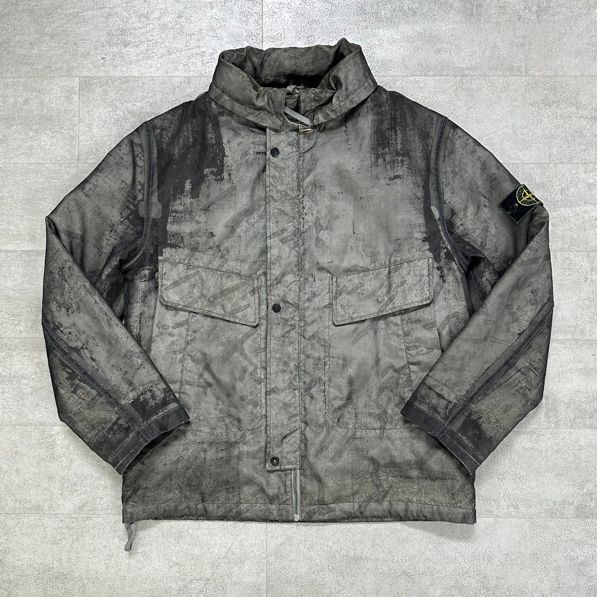 Stone Island AW2001 monofilament camo jacket