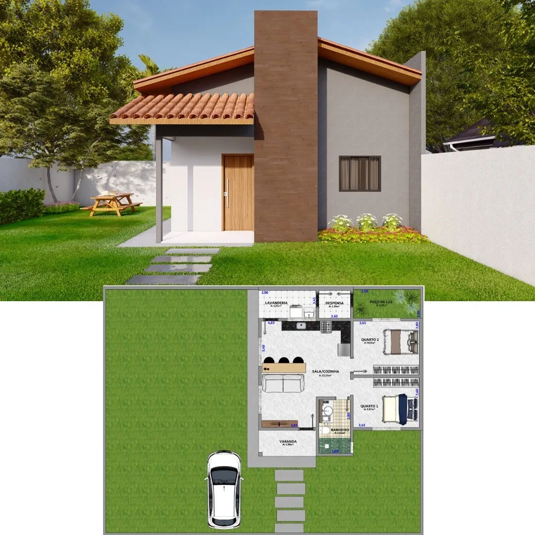 Fachada + Planta Humanizada 🥰 .... - LUFRA - Engenharia Civil