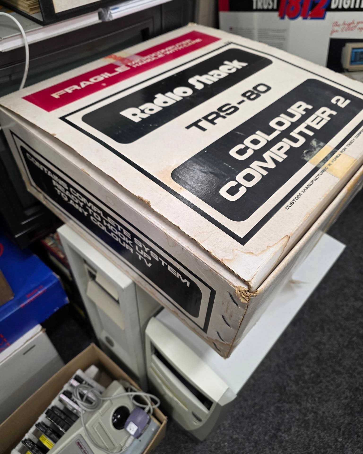 Boxed Tandy TRS-80 Colour Computer 2 donation