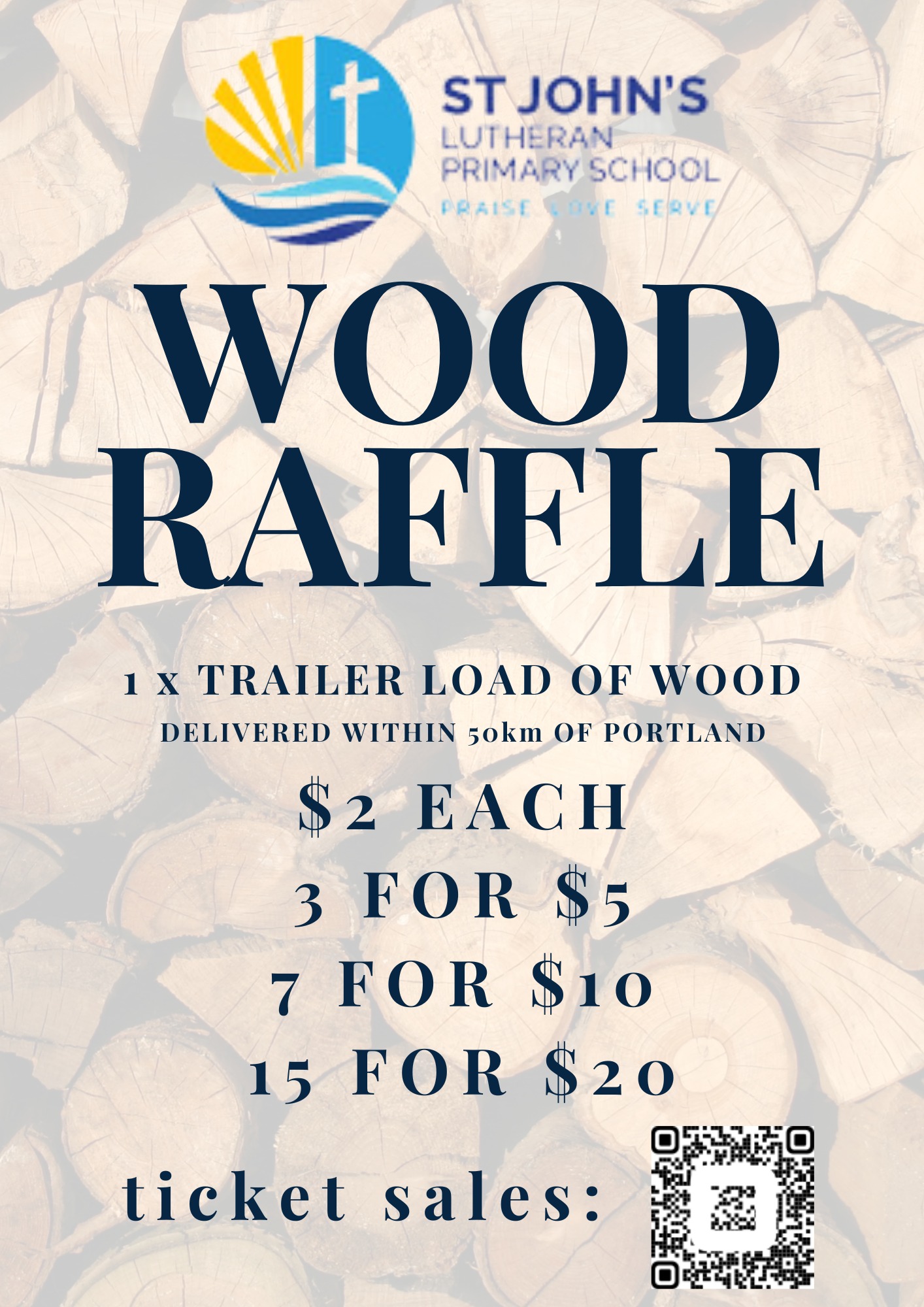 🎟️ Wood... - St John's Lutheran Primary School Portland | Facebook