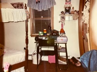 Me in my bedroom circa 1997 talking on the phone! Chilling