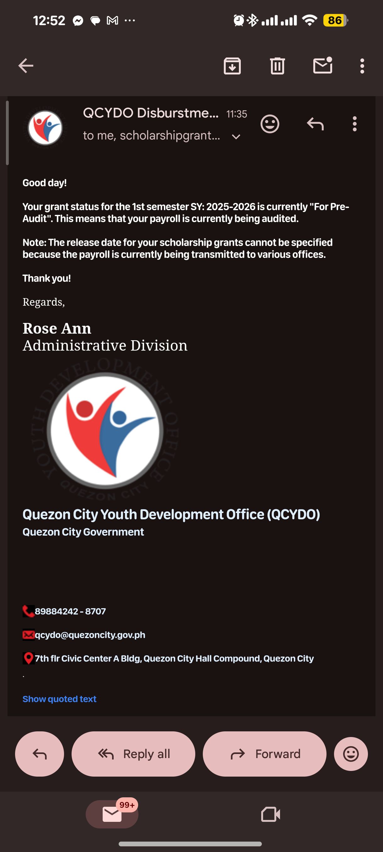 Quezon City Scholars Hub (QCYDO) | YAYYYY! TY QC TAXPAYERS | Facebook