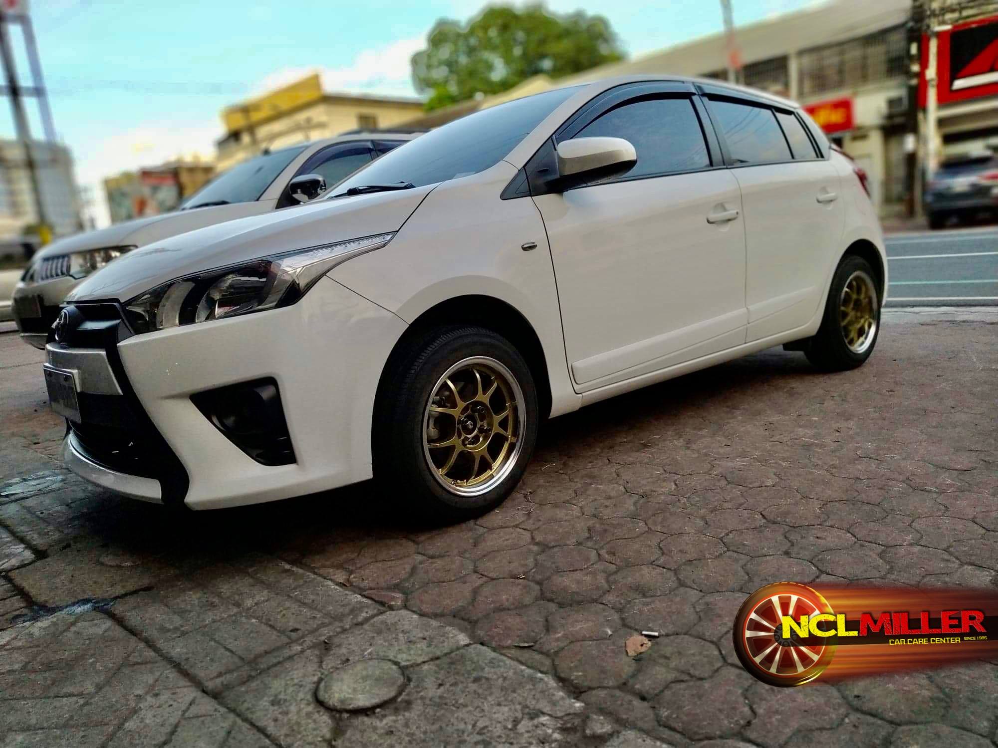 On Toyota Yaris: 15