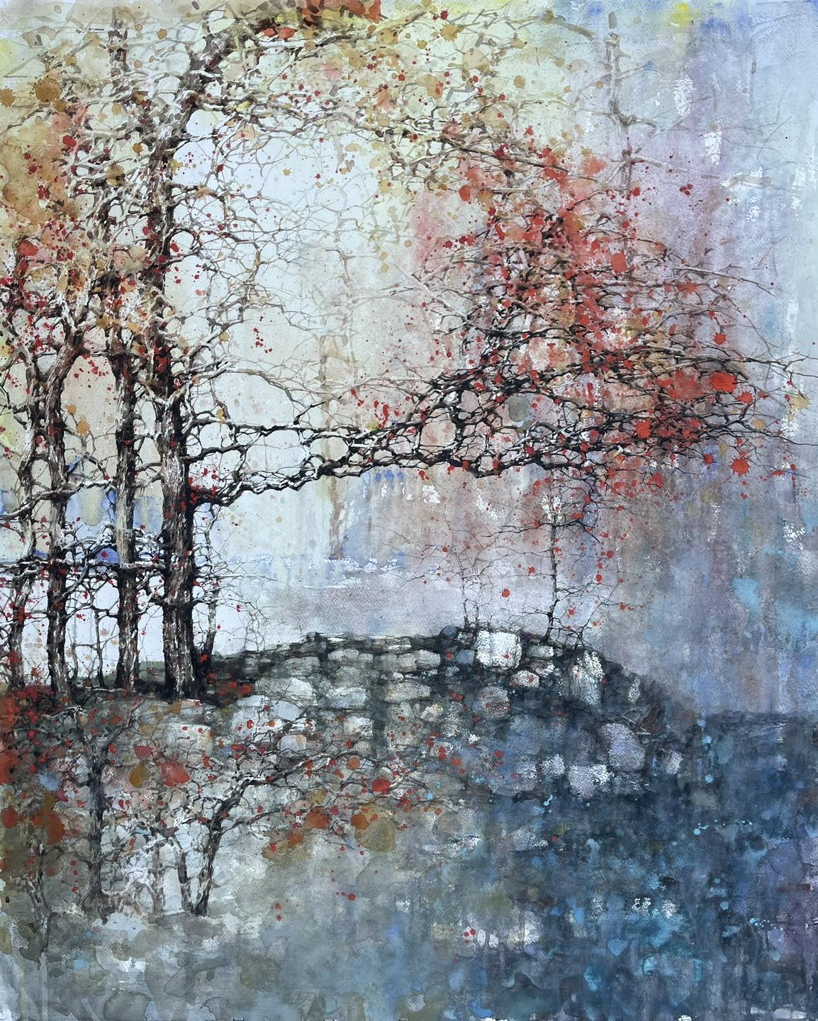 Natural” watercolor, 24x32 cm, art by Andrea Miskolczi form Hungary