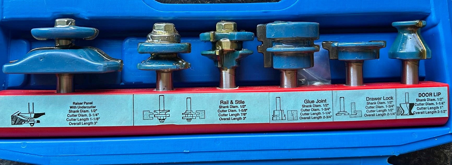 Router cutting tip - bit set - Router Bits - Wildwood, Missouri ...