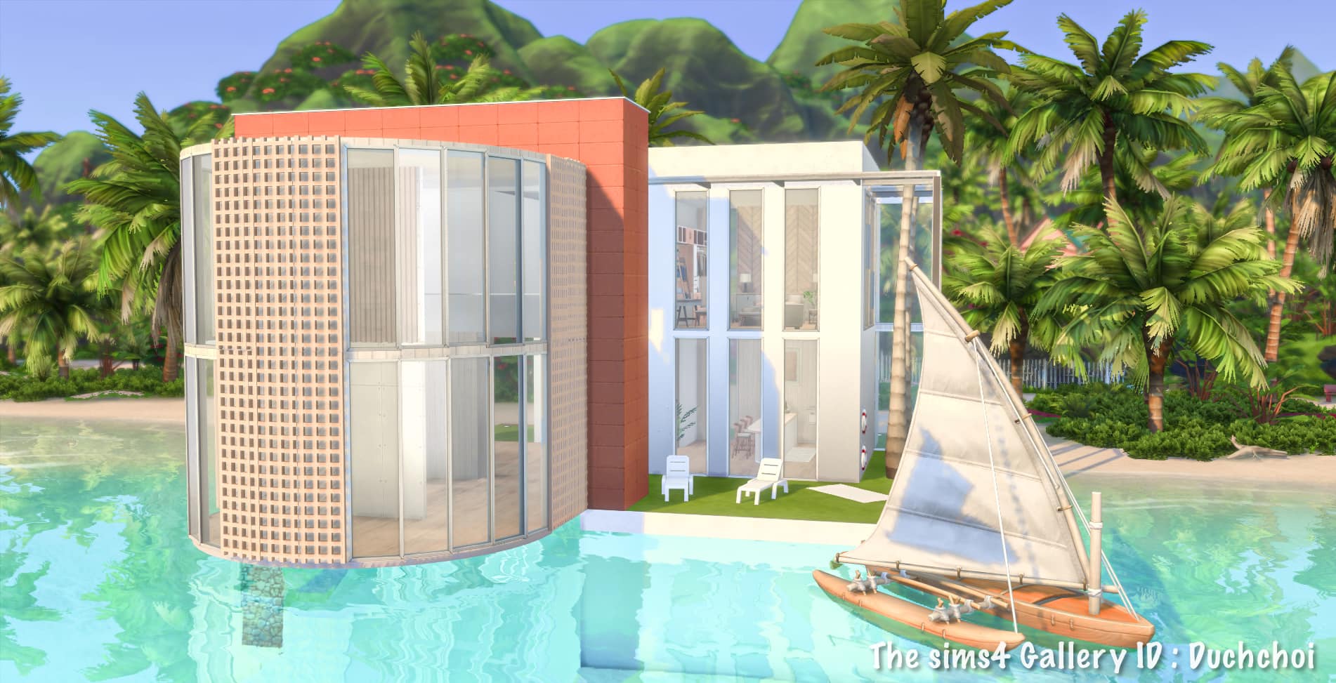Monosims - Lagoon Look Modern Home⛱ NO MOD // NO CC...