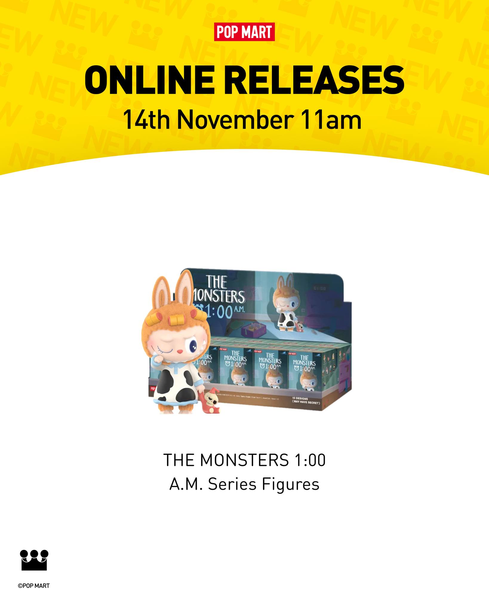 Pop Mart's The Monsters 1:00 A.M. series figures online release