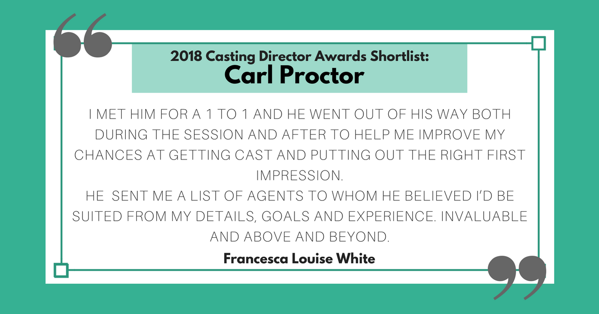 Mandy.com - Here is what one of our Mandy Actors said about Carl ...