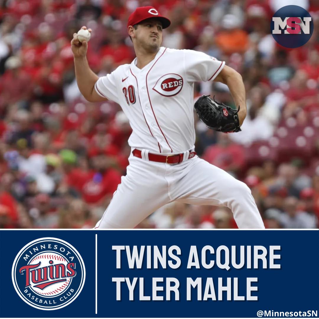 The Cincinnati Reds have traded pitcher Tyler Mahle to the