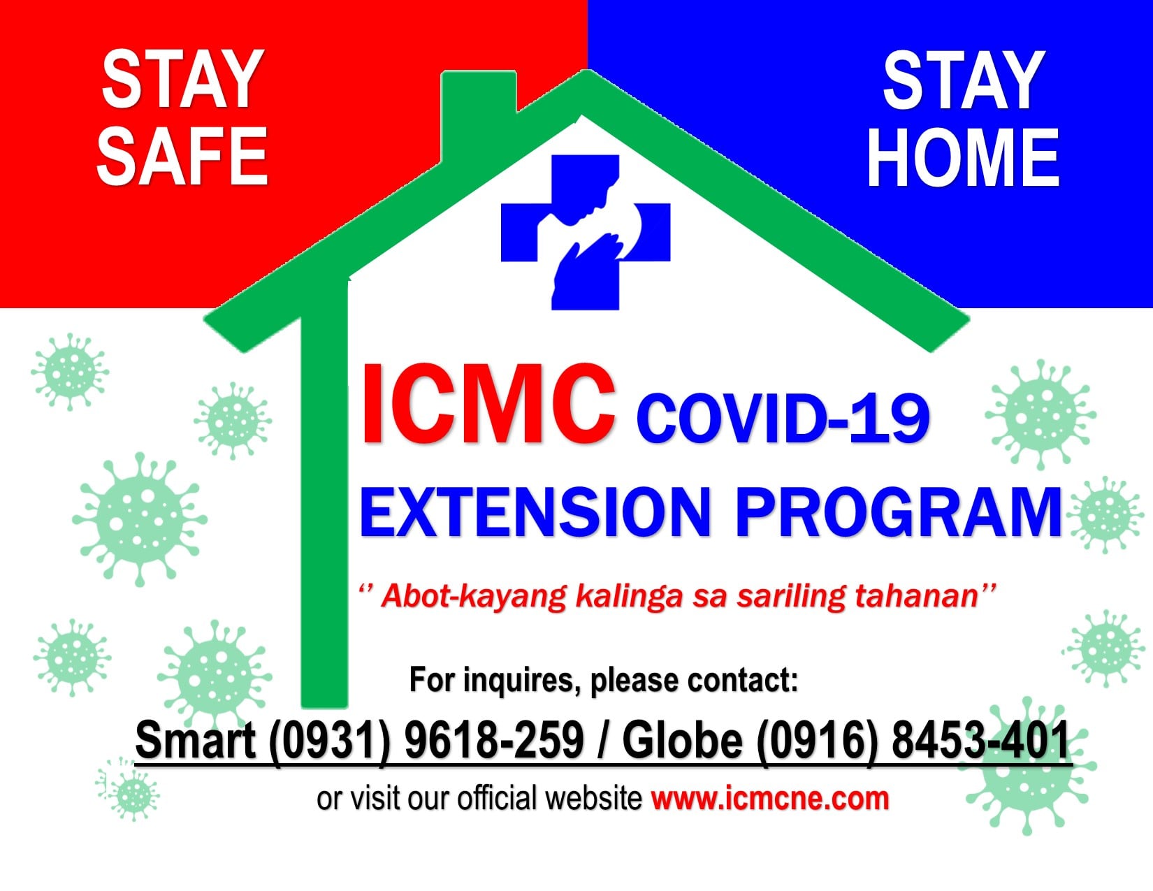 Stay home while we take care of you! Presenting.. Immaculate Conception ...