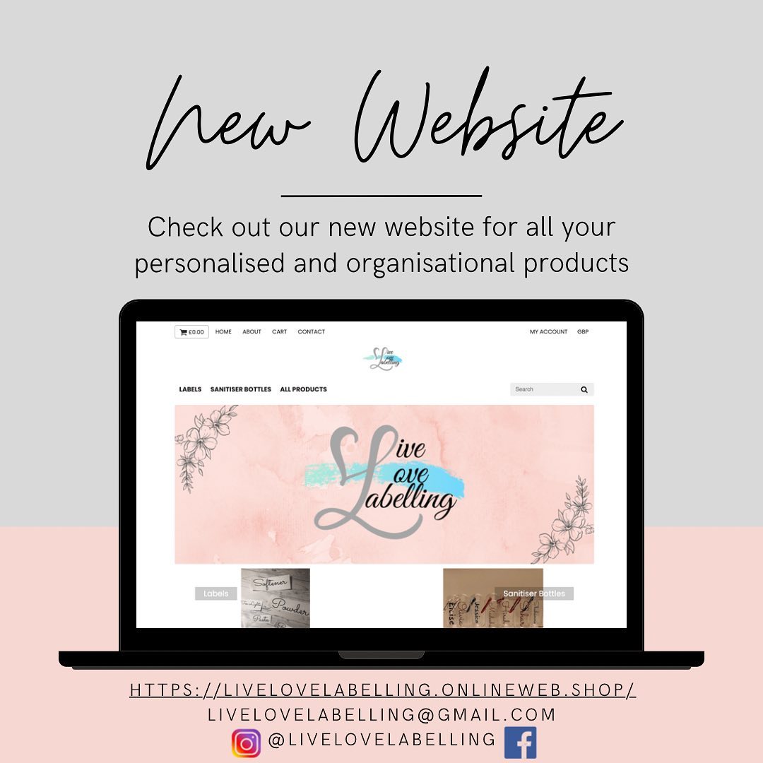 🤩New website Wednesday! 🙌🏻Please... - Live Love Labelling