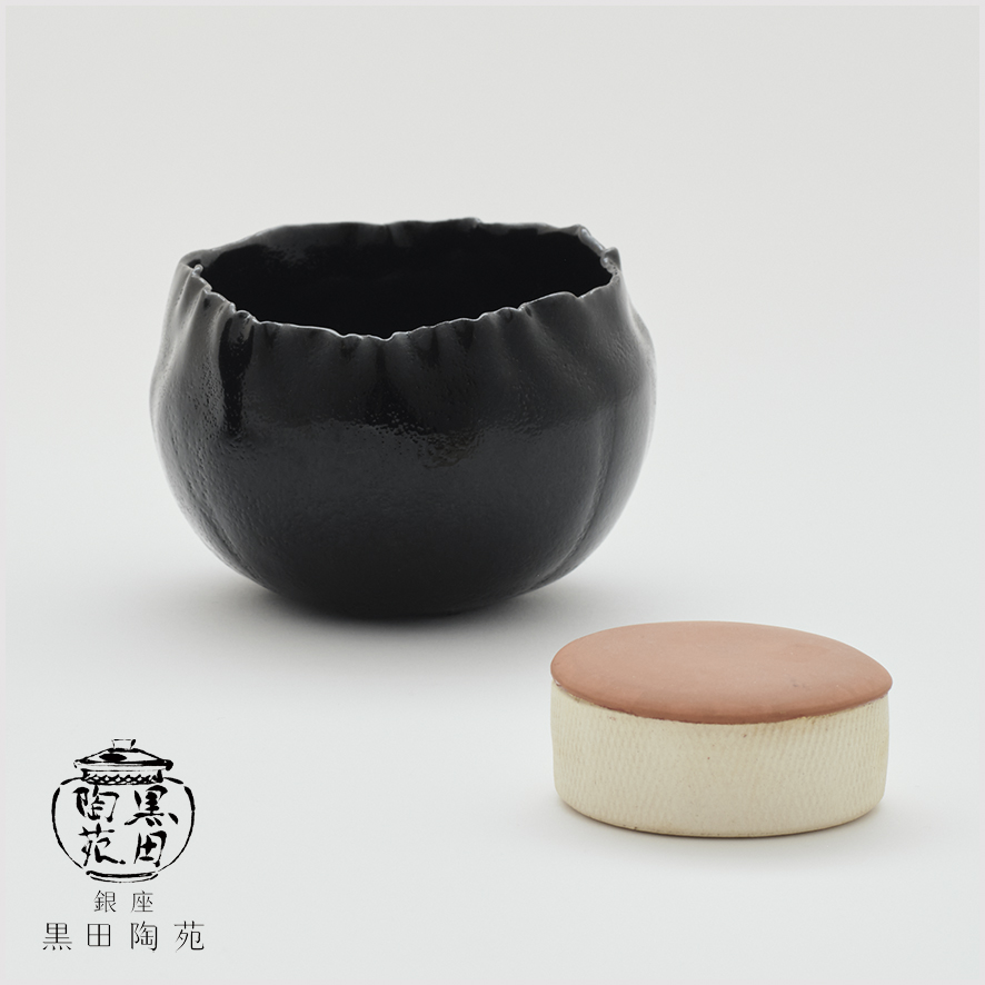 山口真人：織部不動明王図茶碗