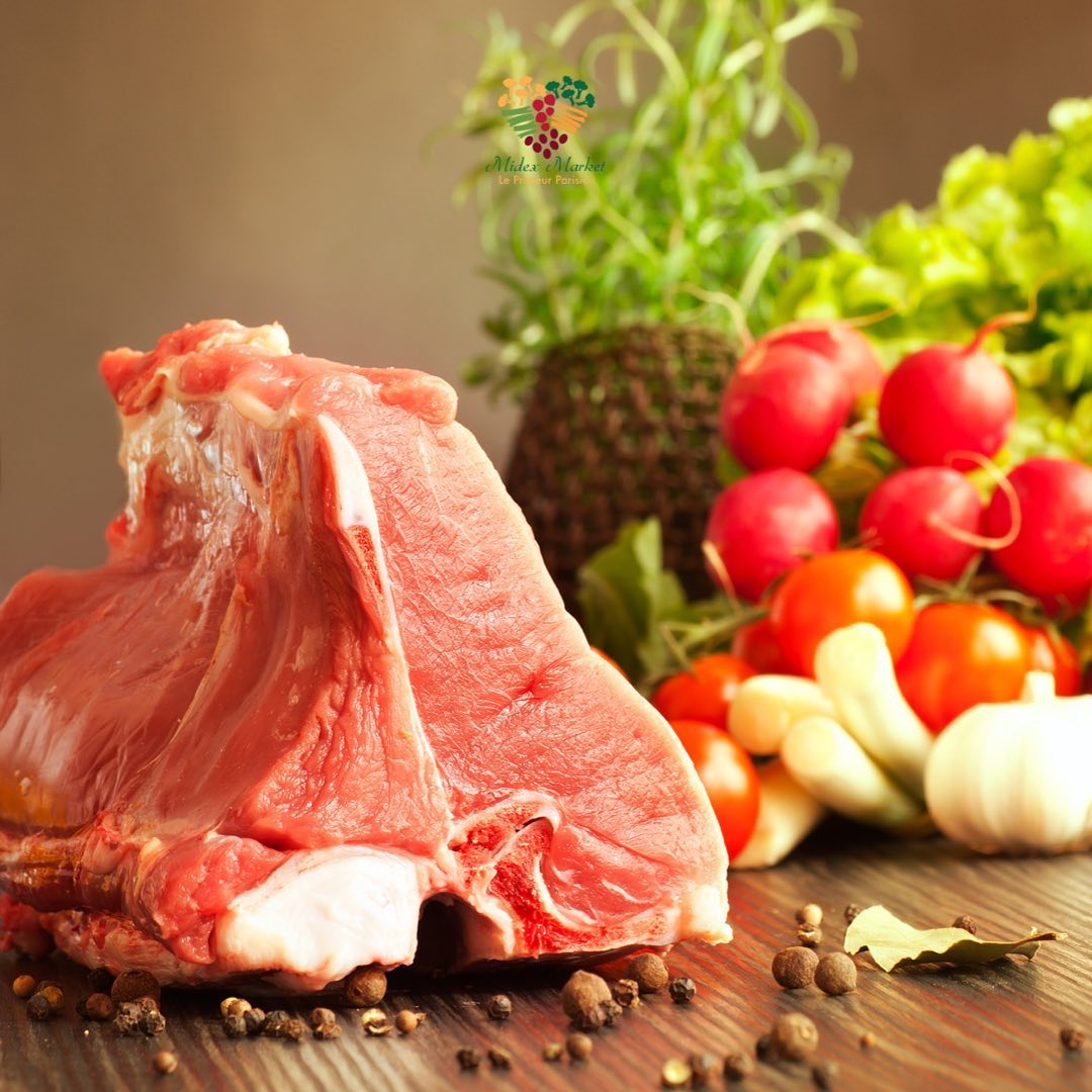 Midex Market - La côte au filet de veau est charnue et tendre ainsi que ...
