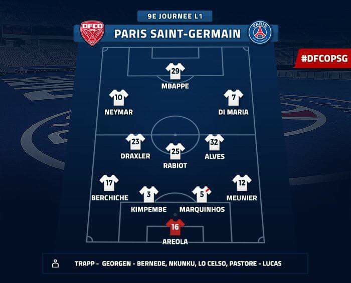 la compo du PSG - Paris Saint-Germain #LM - La Totale Paname