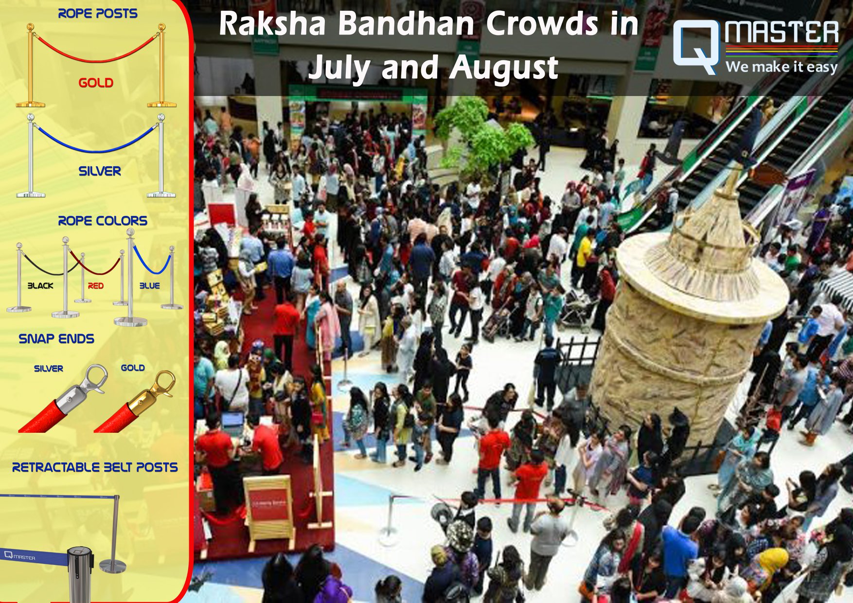 Q Master - Raksha Bandhan Crowds in July and August - https://bit.ly ...