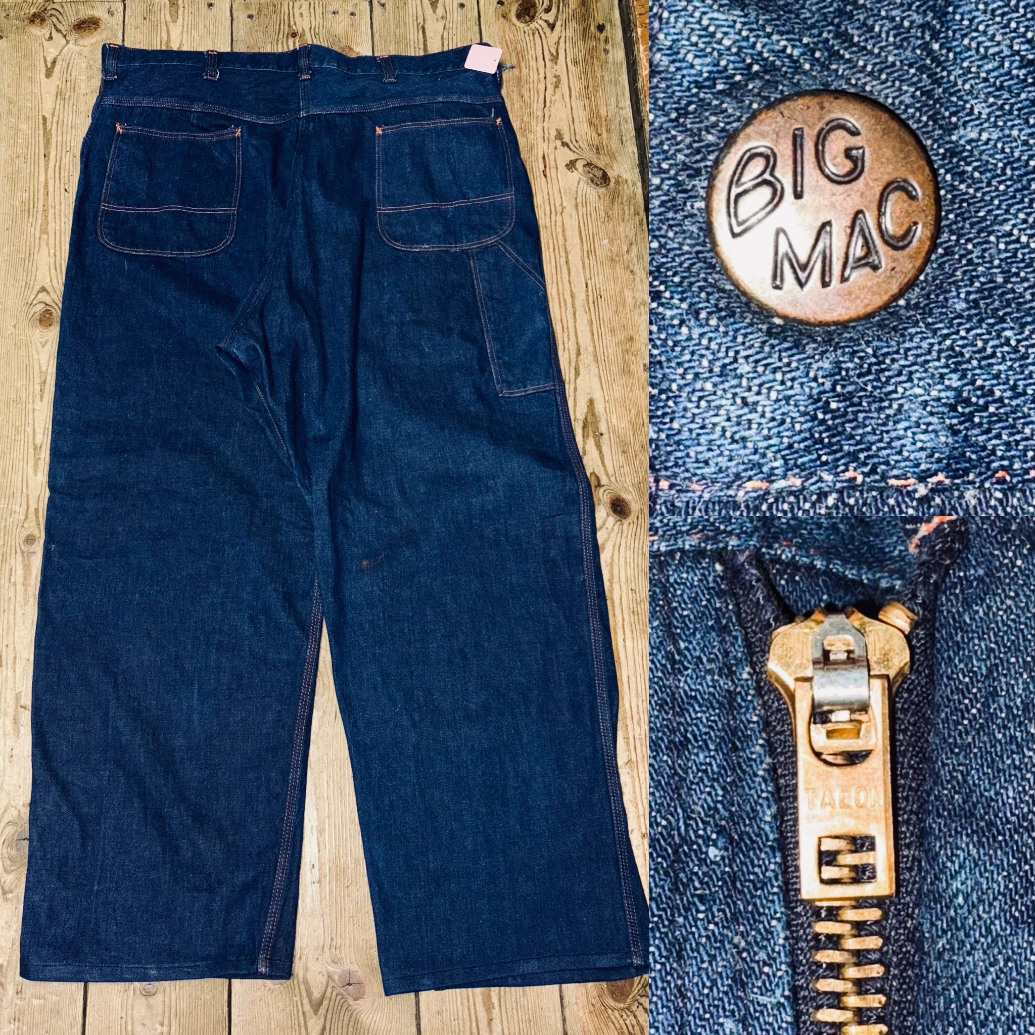 60s Big Mac Carpenter Pants Size W40 大きいサイズです ダークで極上 