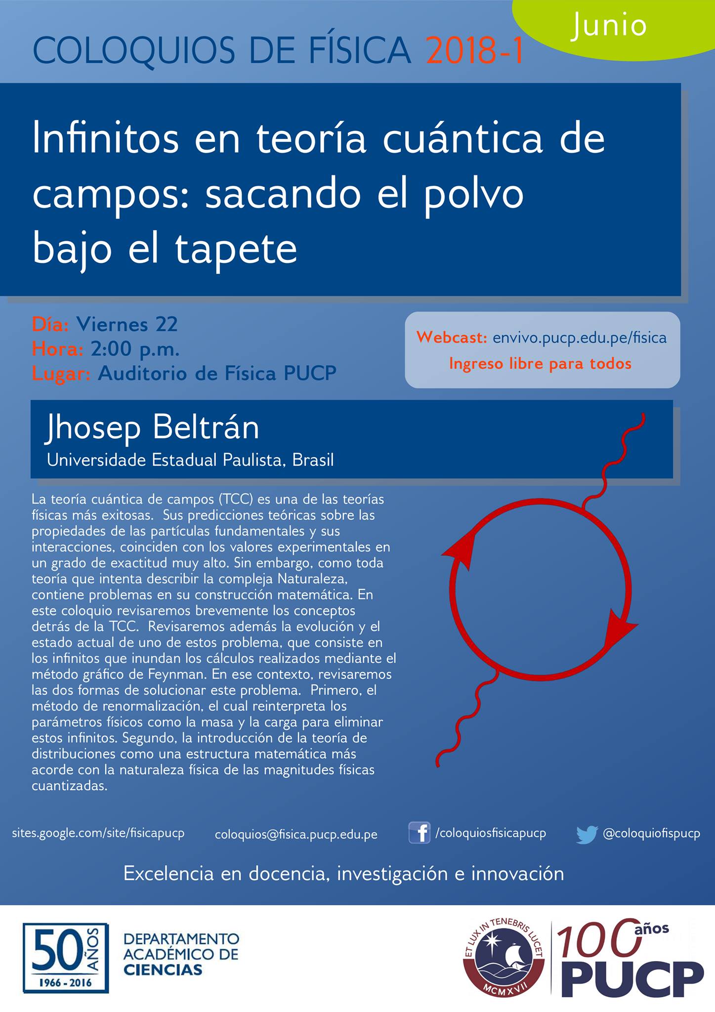 Recuerden que esta semana... - Coloquios de Física PUCP | Facebook