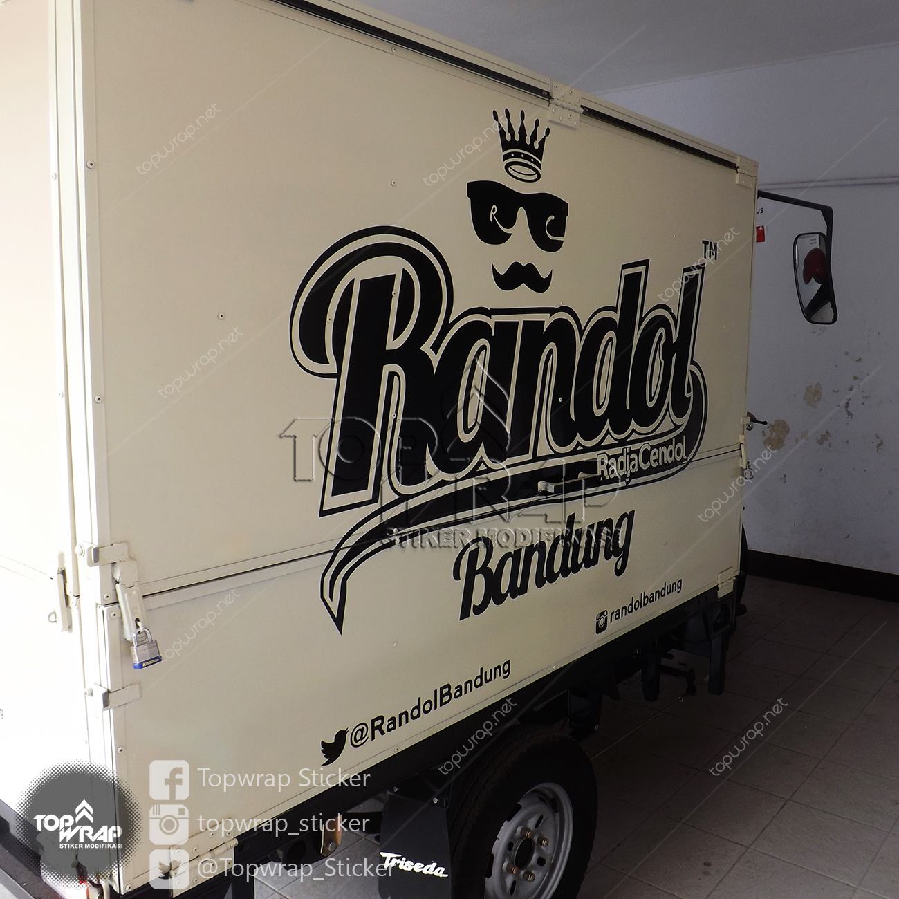 Topwrap Sticker - Sticker motor box branding Randol (Raja...