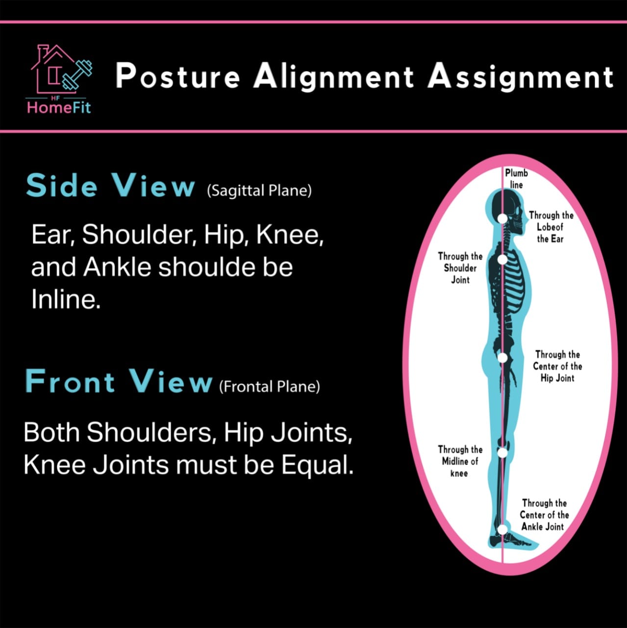 HomeFit - Postural alignment is the composite of the... | Facebook