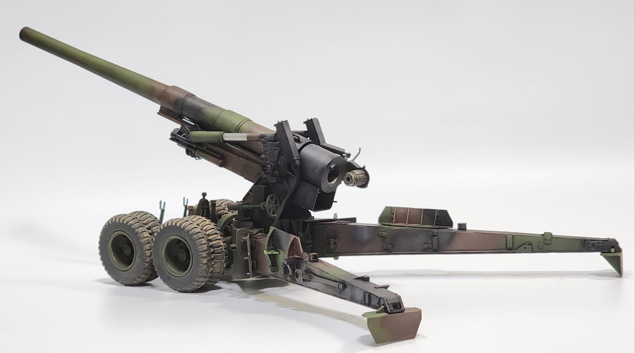 US M59 155mm Cannon Long Tom with Artillery Crew, 1/35, AFV Club