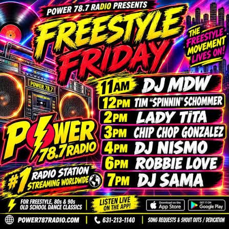 Freestyle Friday lineup on Power 78.7 Radio