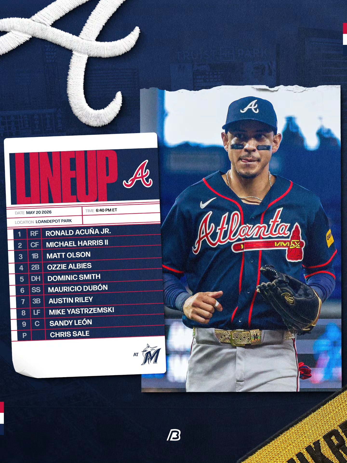 This could be the #Braves starting day outfield. Mike Yastrzemski
