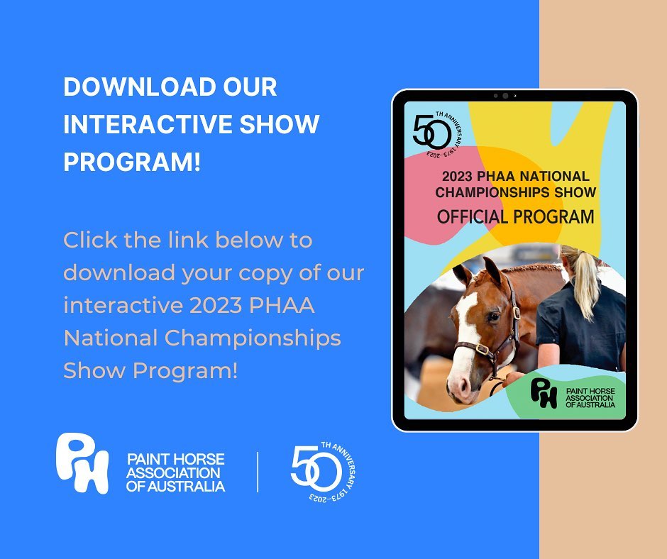 Download our... - Paint Horse Association of Australia | Facebook
