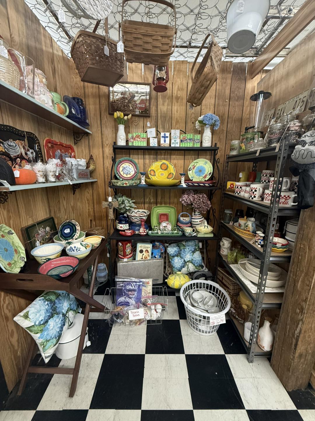 So many fun finds packed into one spot—vintage Coca-Cola pieces