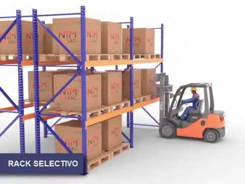 Racks y Estanterias metalicas - Rack selectivo doble profundidad La ...