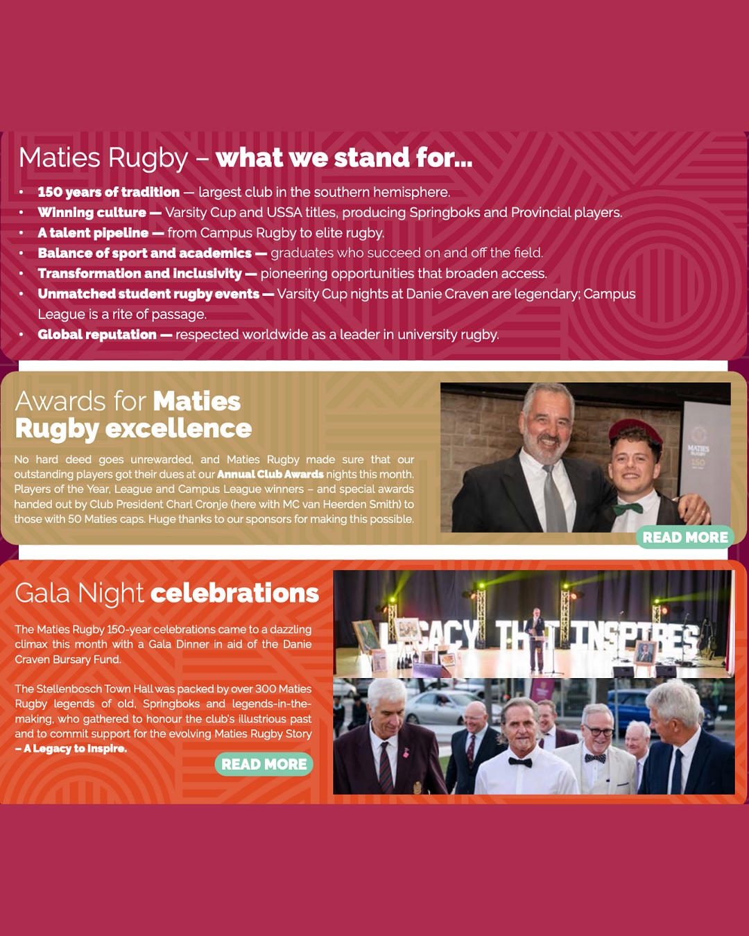 Maties Rugby Club added a new photo. - Maties Rugby Club