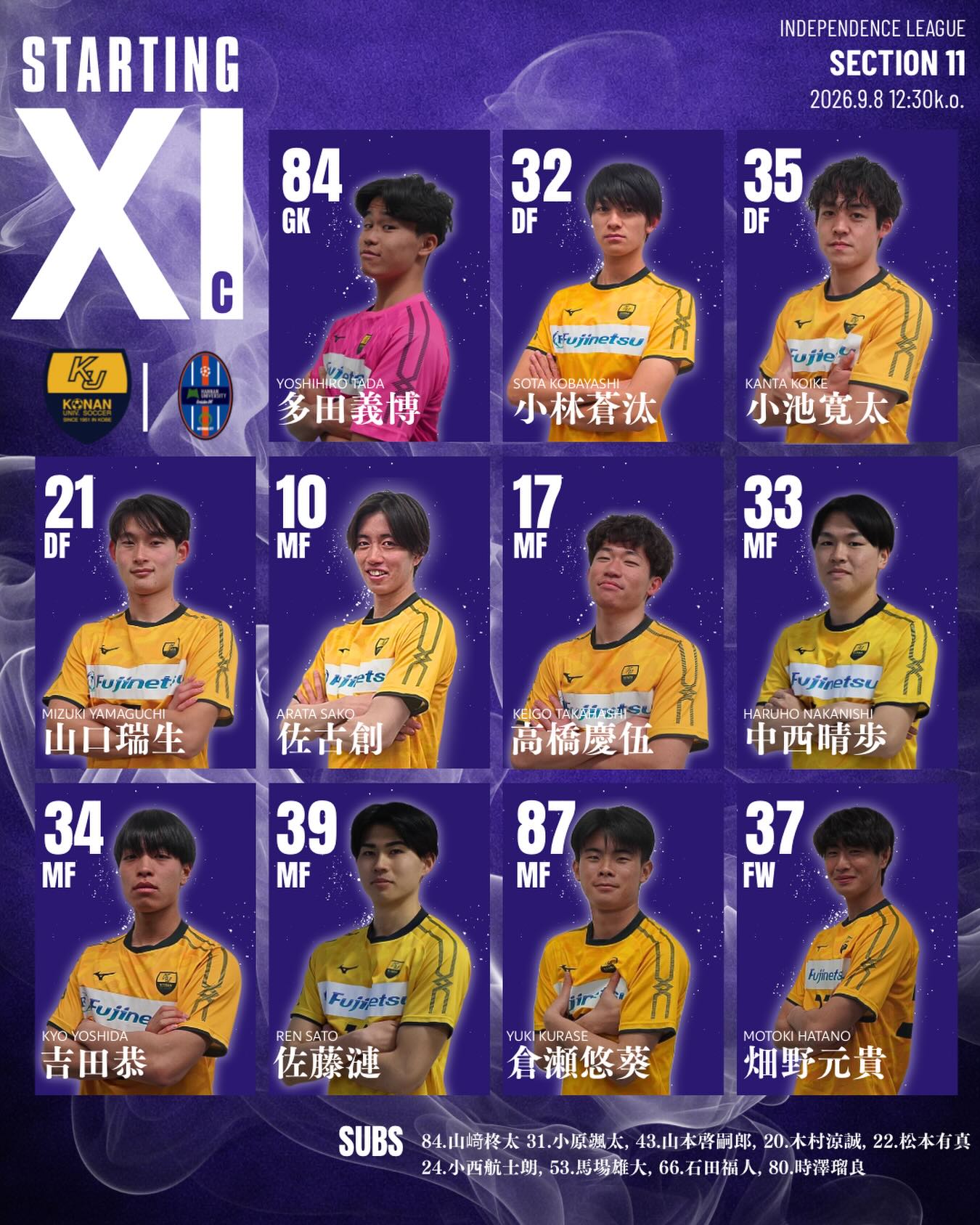 甲南大学体育会サッカー部 (@konanunivsoccer) • Facebook
